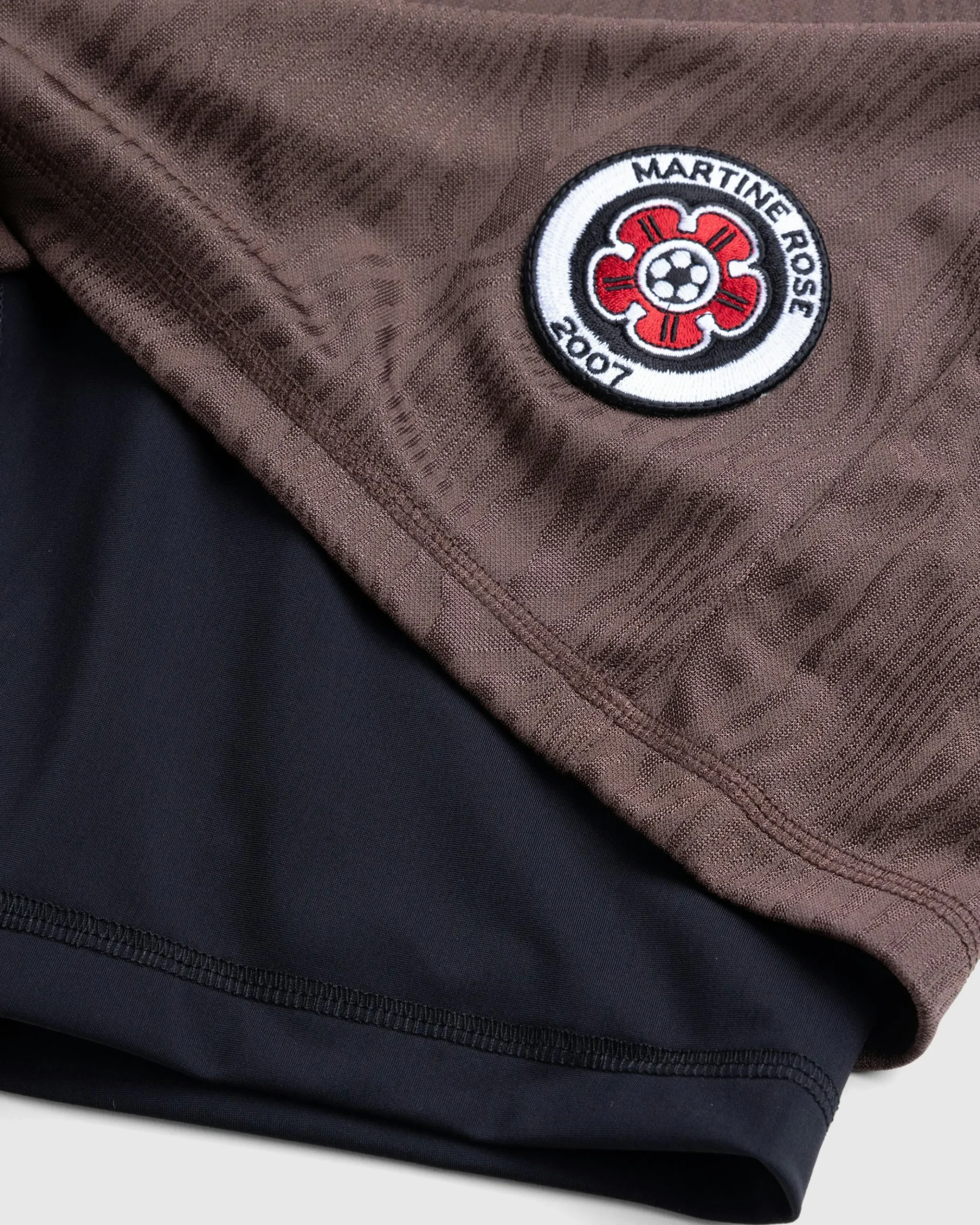 Flash Sale Martine Rose Double Football Shorts brown