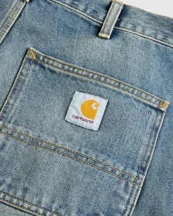 Sale Carhartt WIP Double Knee Pant blue/wornusedwash