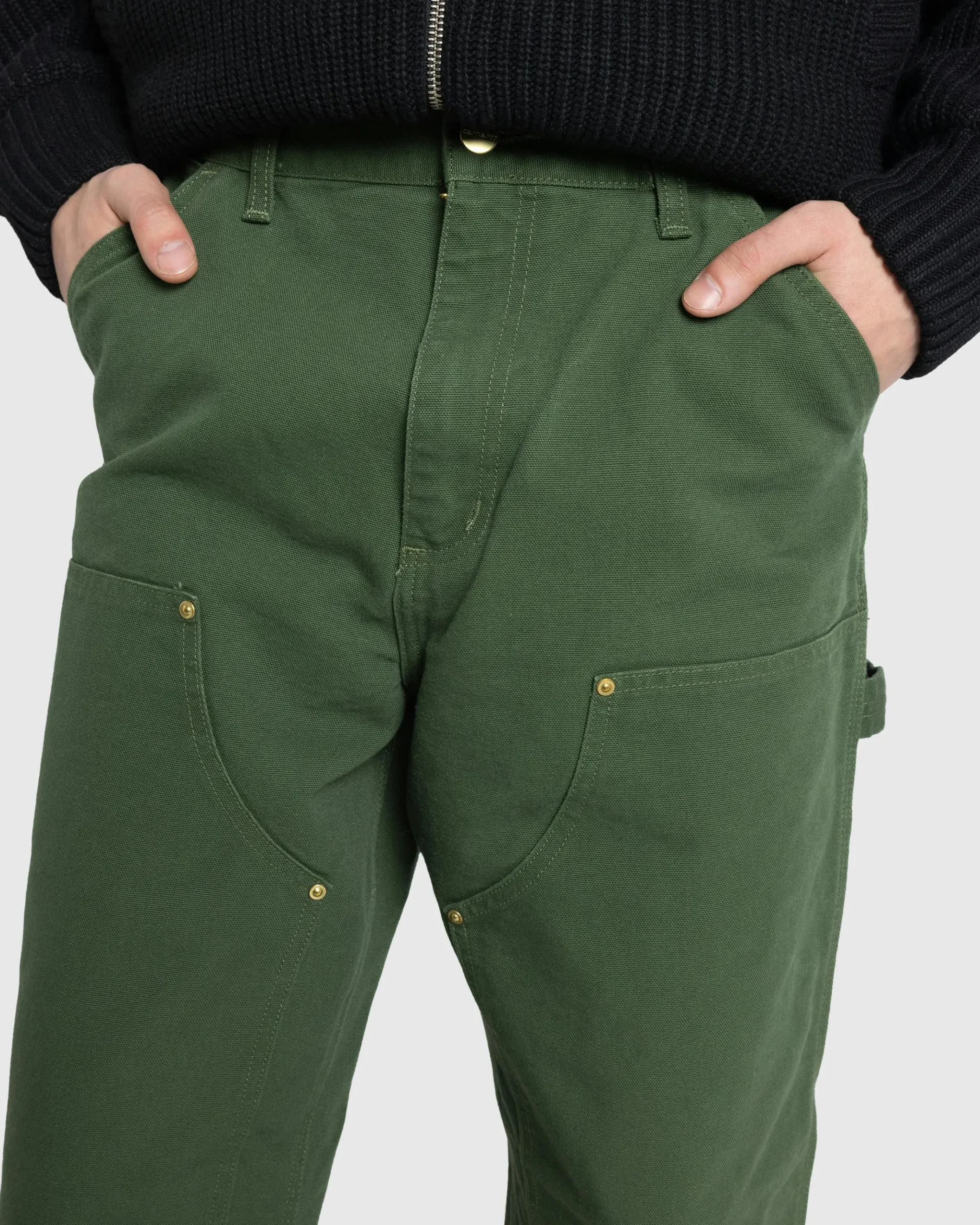Sale Carhartt WIP Double Knee Pant tarragon/rinsed