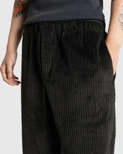 Hot Meta Campania Collective Ed Unlined Exaggerated Cotton Corduroy Drawstring Trousers Dark Chocolate Brown darkchocolatebrown