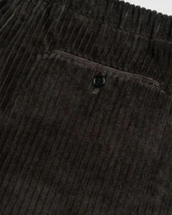 Hot Meta Campania Collective Ed Unlined Exaggerated Cotton Corduroy Drawstring Trousers Dark Chocolate Brown darkchocolatebrown