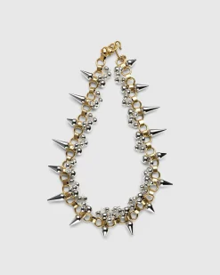 Clearance Jil Sander EM6 Necklace 4 Silver/Gold silvergold