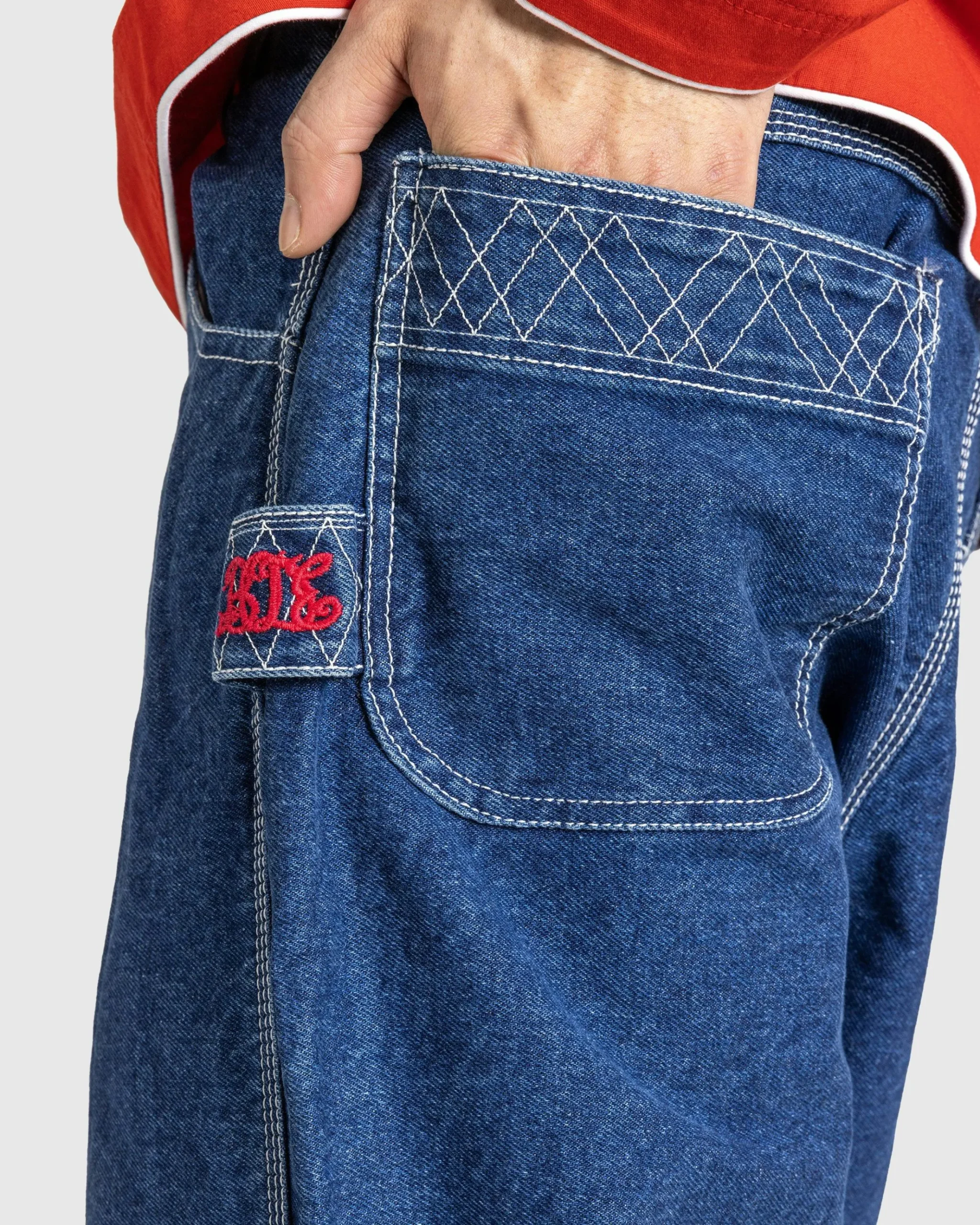 Discount Bode Embroidered Denim Knolly Brook Trouser indigo