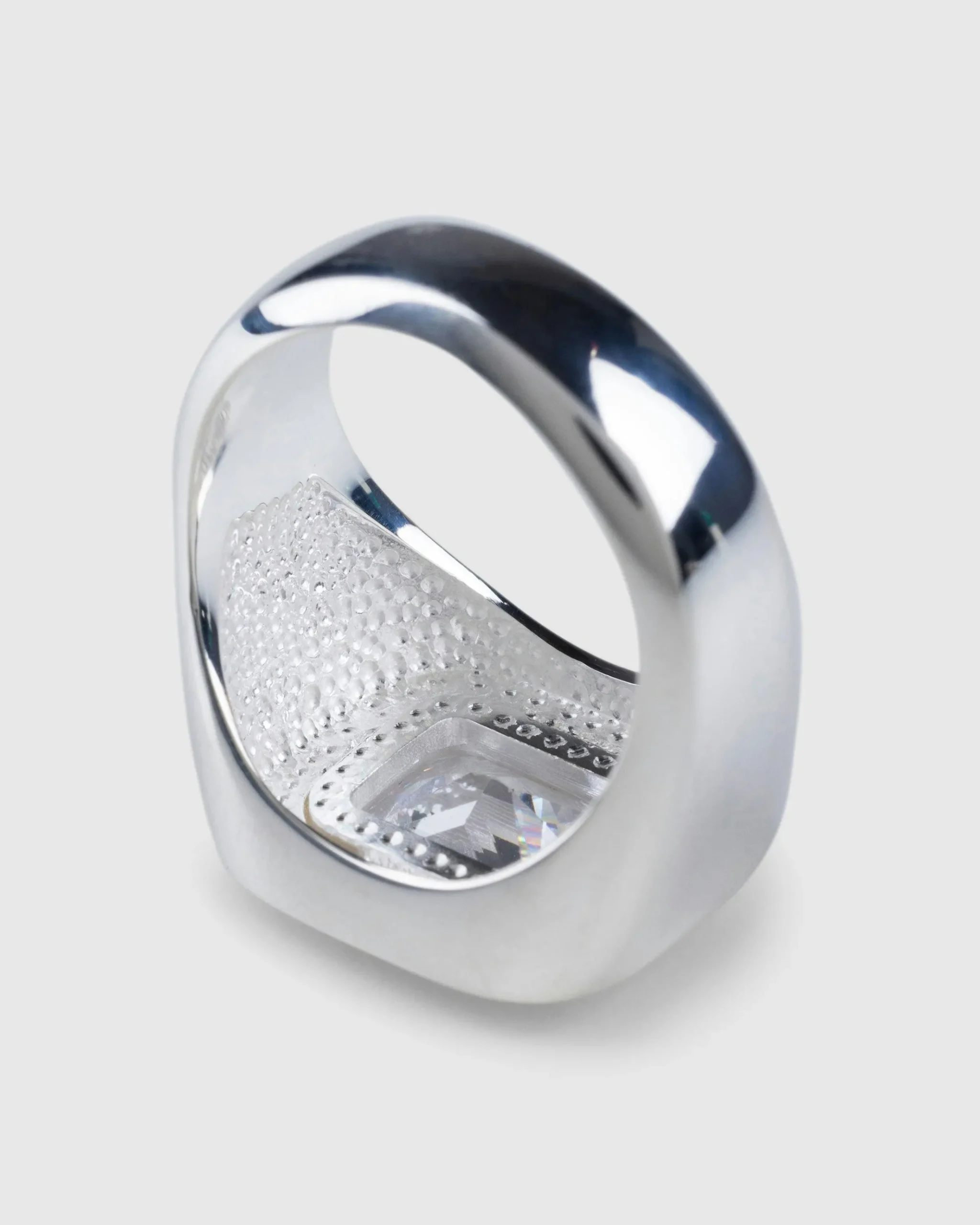 Sale Hatton Labs Emerald Cut Signet Ring silver/white