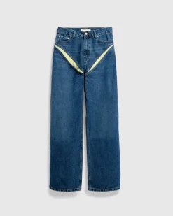 Clearance Y/Project Evergreen Cut-Out Jeans Evergreen Vintage Blue evergreenvintageblue