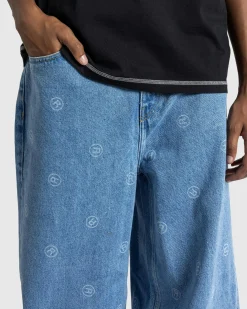 Hot Martine Rose Extended Wide Leg Jean blue