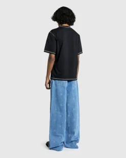 Hot Martine Rose Extended Wide Leg Jean blue