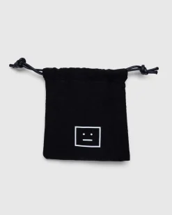 Cheap Acne Studios face Logo Hair Clips black