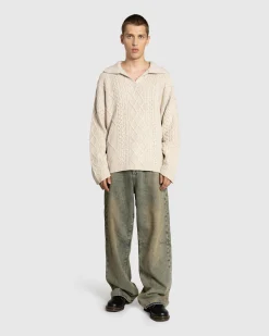 Fashion Guess USA Flannel Lined Relaxed Denim Pant Grey gus2