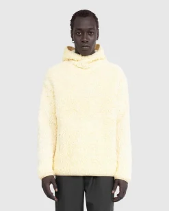 Hot Jil Sander Fleece Hoodie lemon