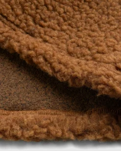 Cheap Bode Fleece Tie-Up Pullover caramel