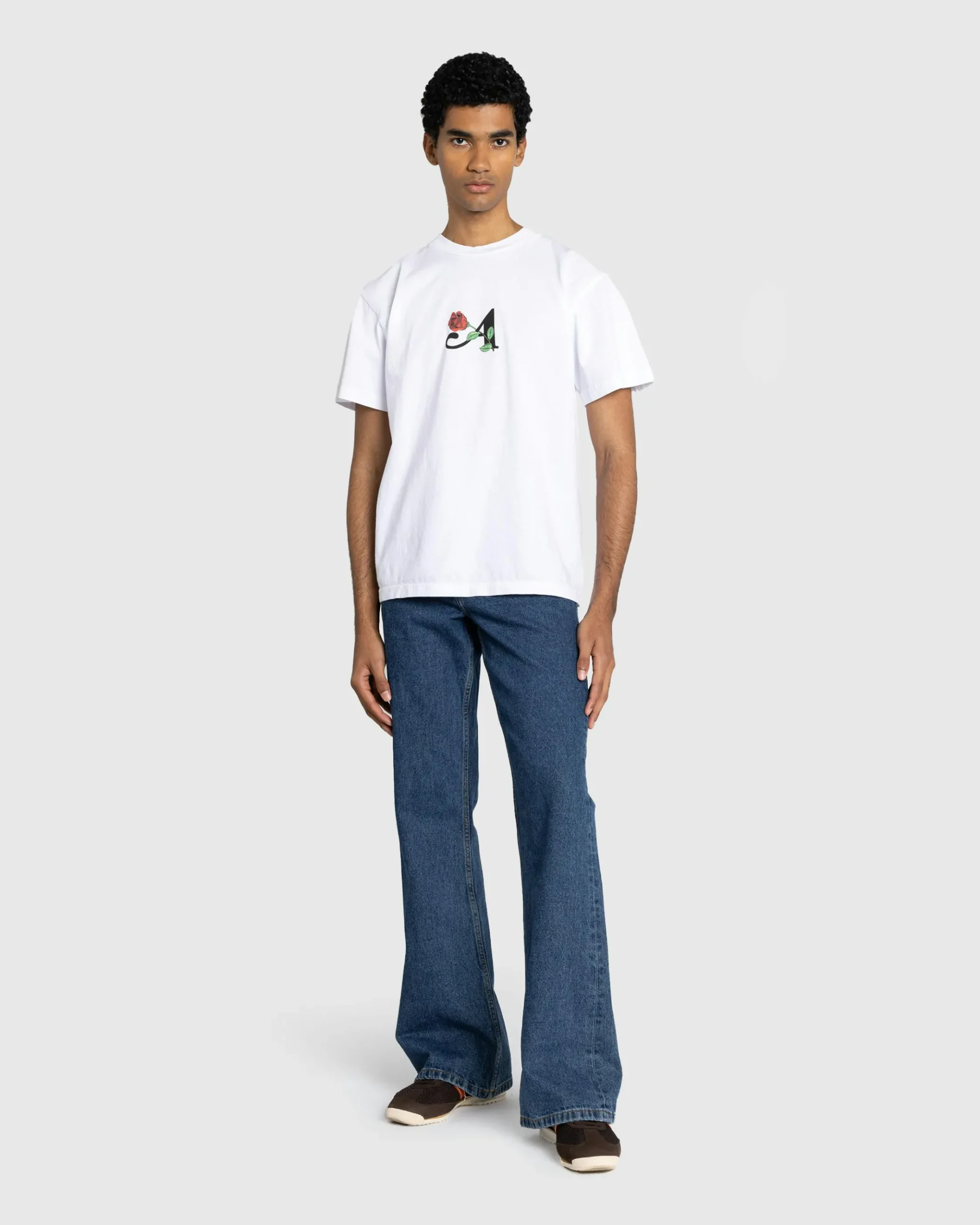 New Awake NY Flower A Tee white