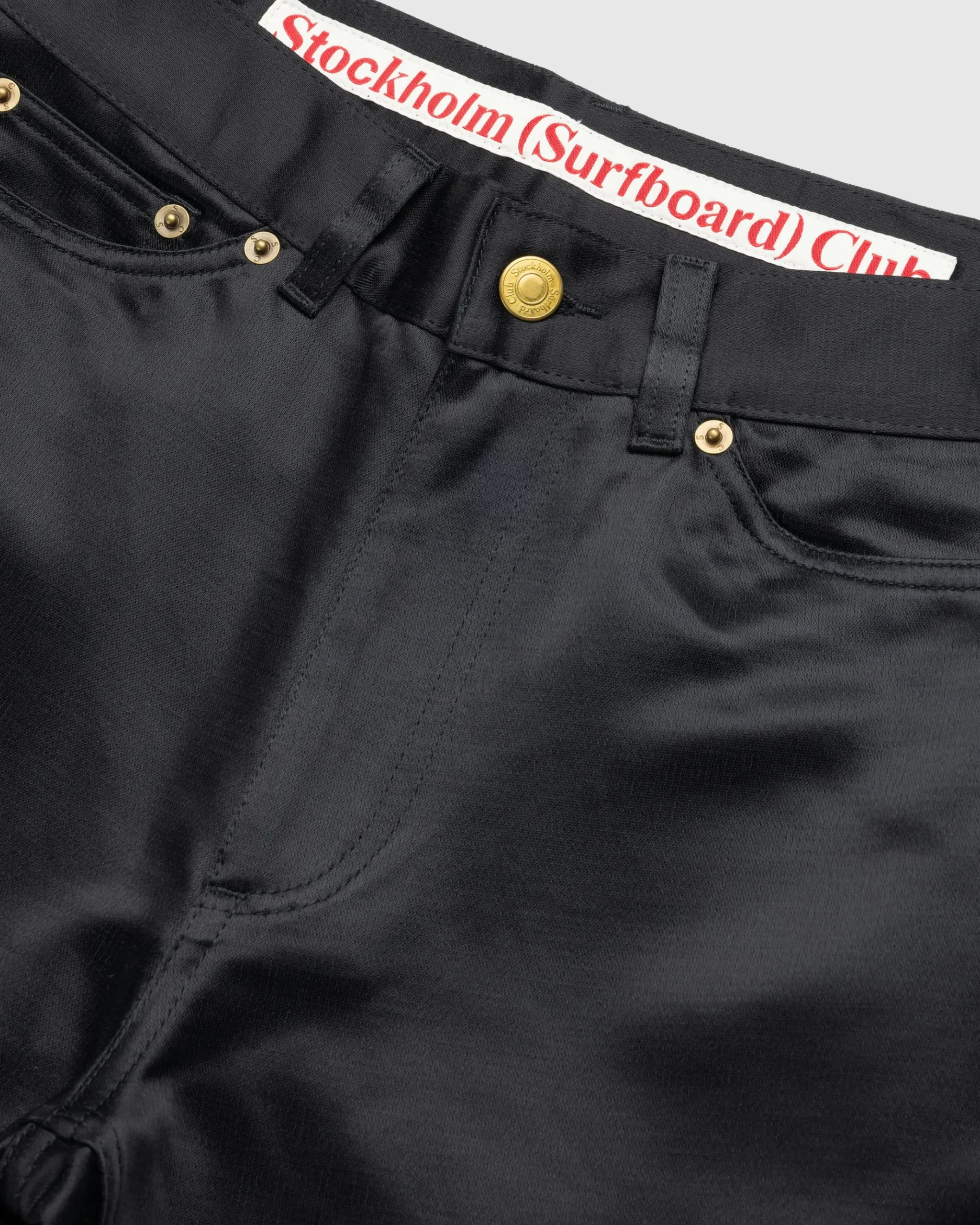 Shop Stockholm Surfboard Club Fog Pants black