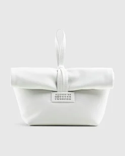 Discount Maison Margiela Fold-Over Handbag white