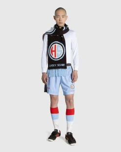 Shop Highsnobiety Football Scarf /Blue black