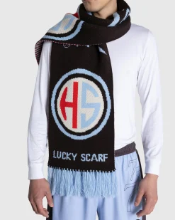 Shop Highsnobiety Football Scarf /Blue black