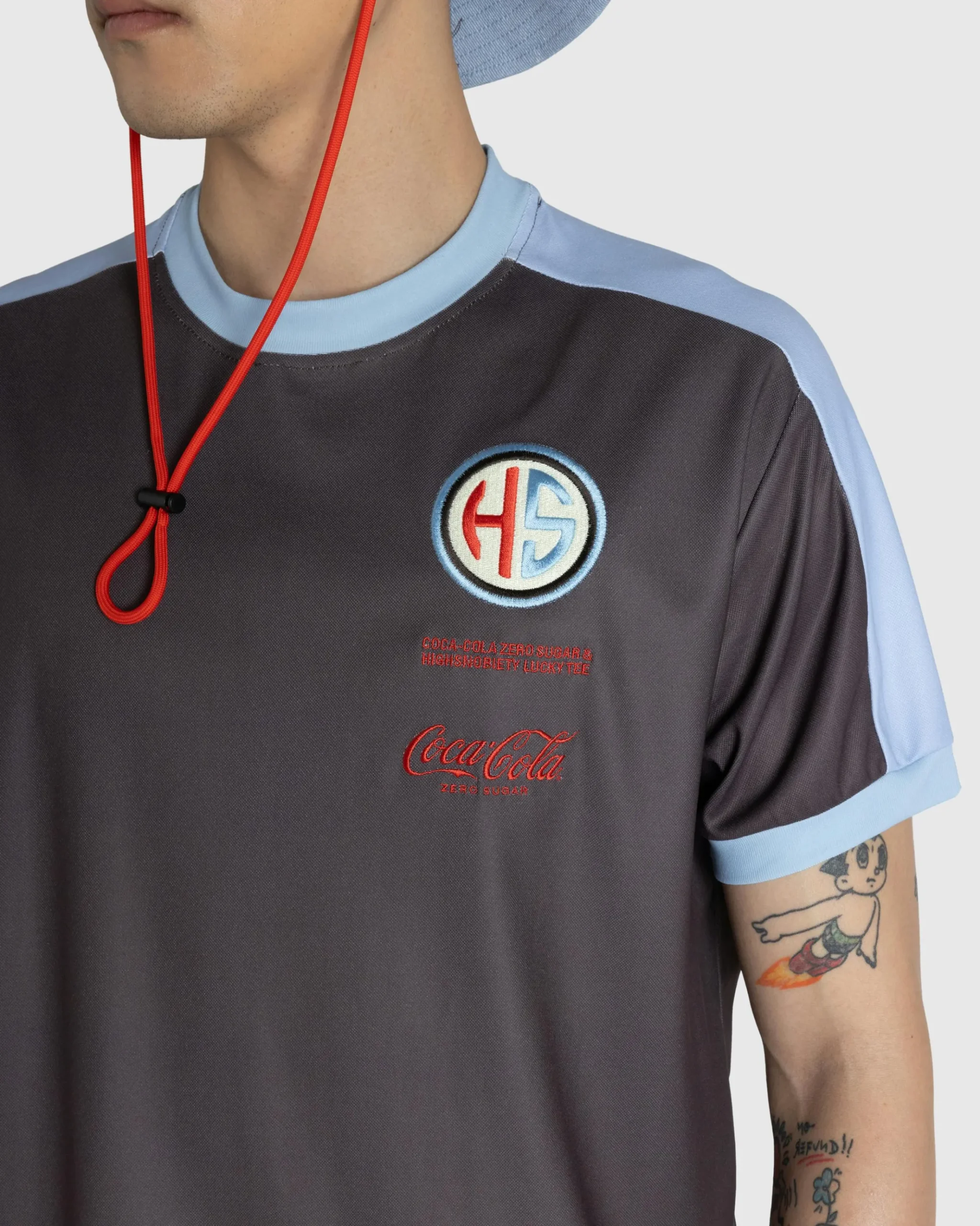 Clearance Highsnobiety Football Tee /Blue brown