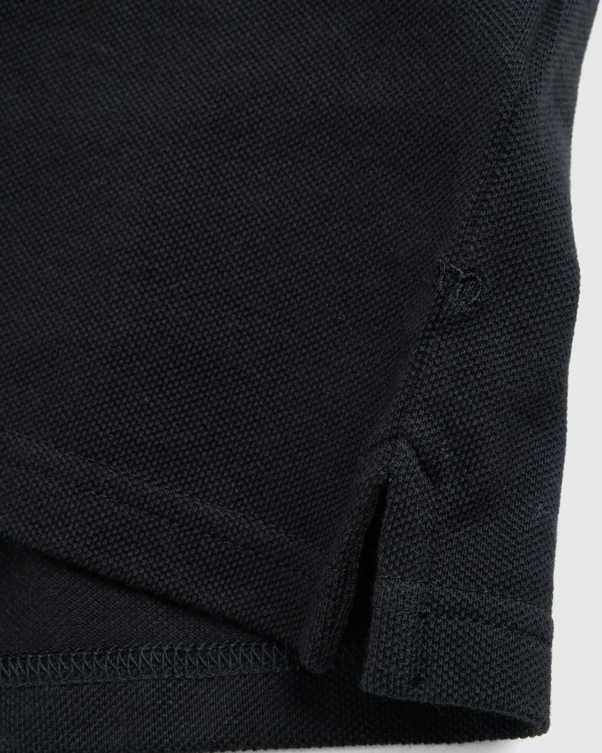 Cheap Meta Campania Collective Frank Long-Sleeve Jersey Cotton Piquet Polo black