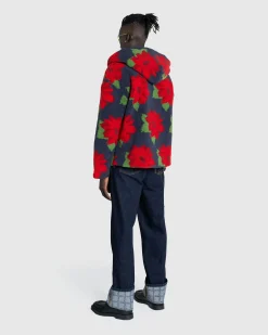 New J.W. Anderson Full-Zip Hooded Jacket navy