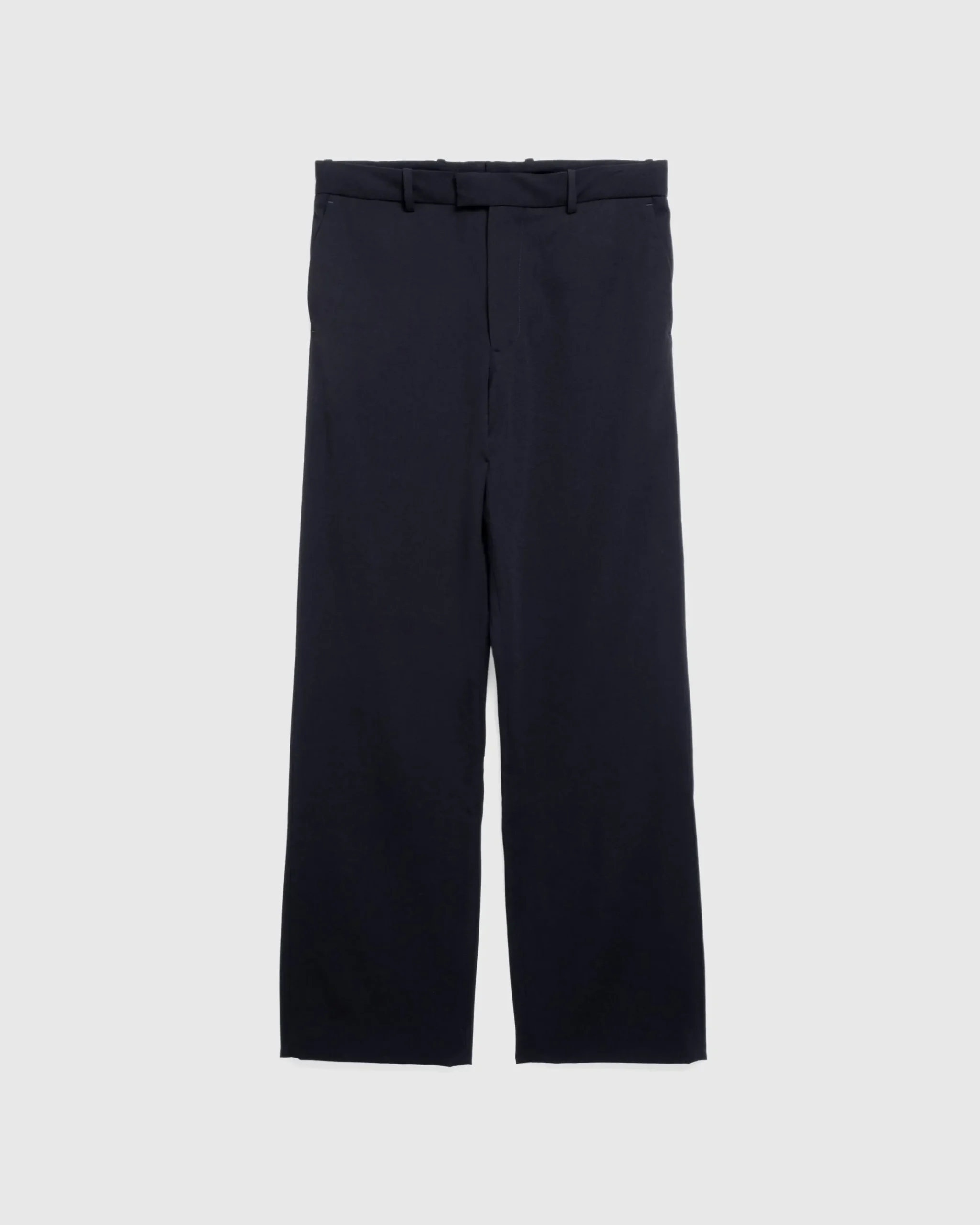 Store Meta Campania Collective Gilles Straight Tropical Wool Twill Leg Formal Trousers black