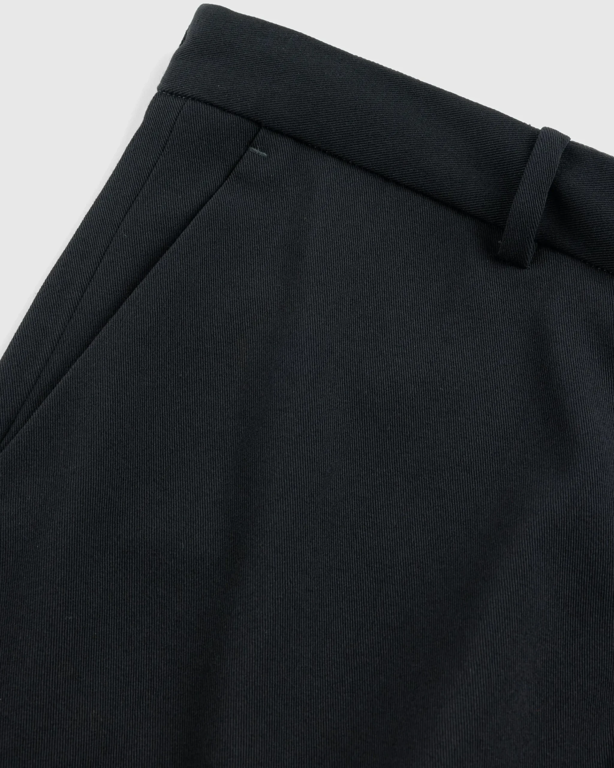 Store Meta Campania Collective Gilles Straight Tropical Wool Twill Leg Formal Trousers black
