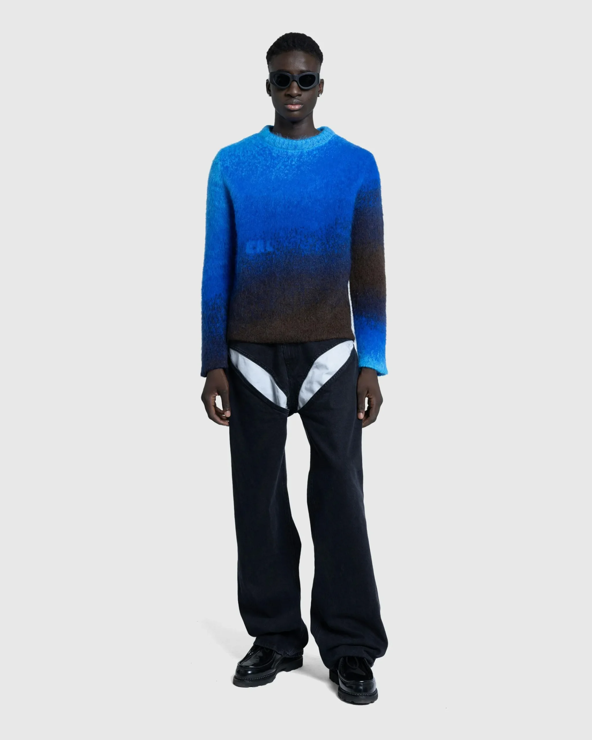 Cheap ERL Gradient Sweater blue
