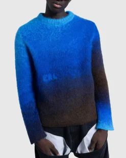 Cheap ERL Gradient Sweater blue