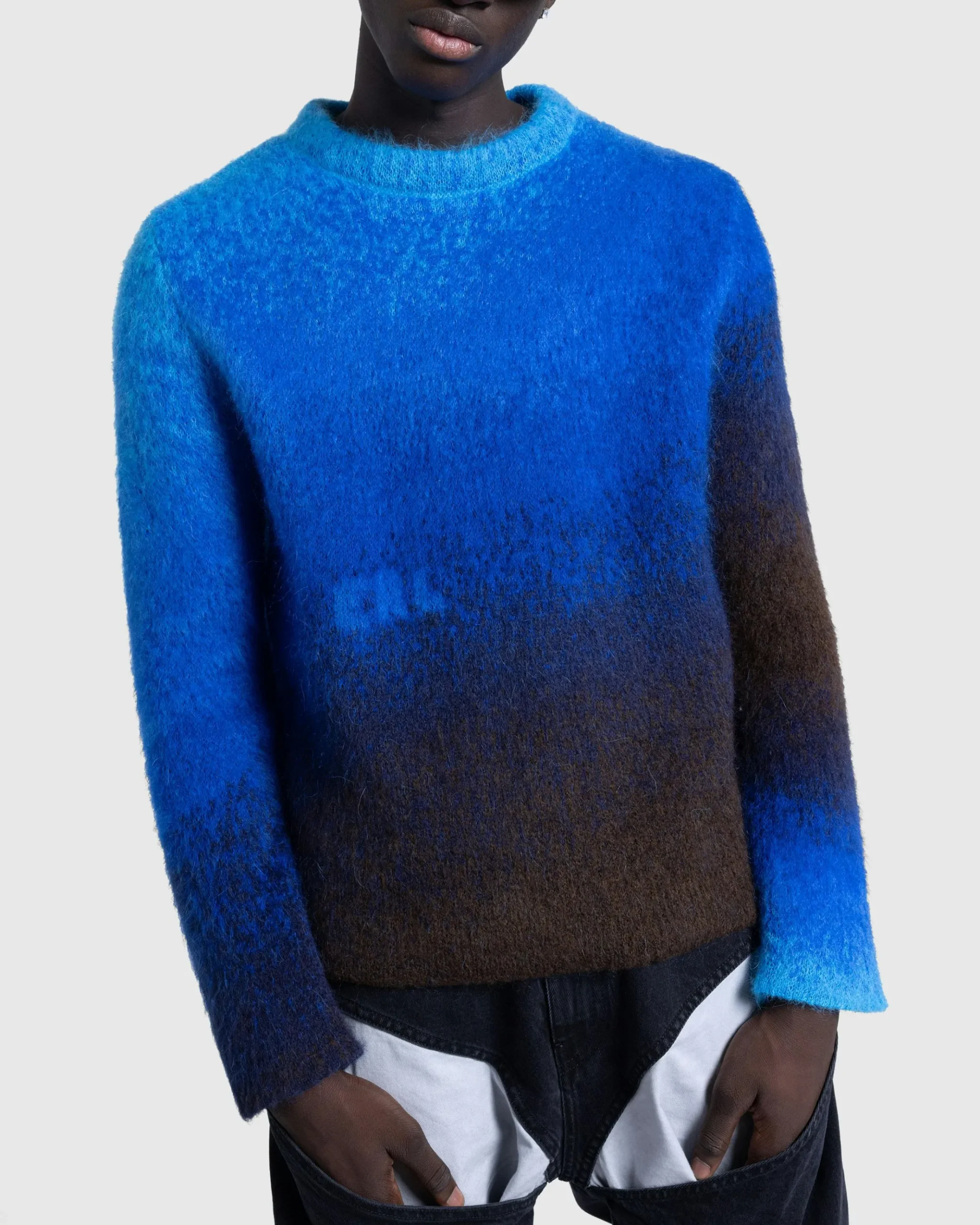Cheap ERL Gradient Sweater blue