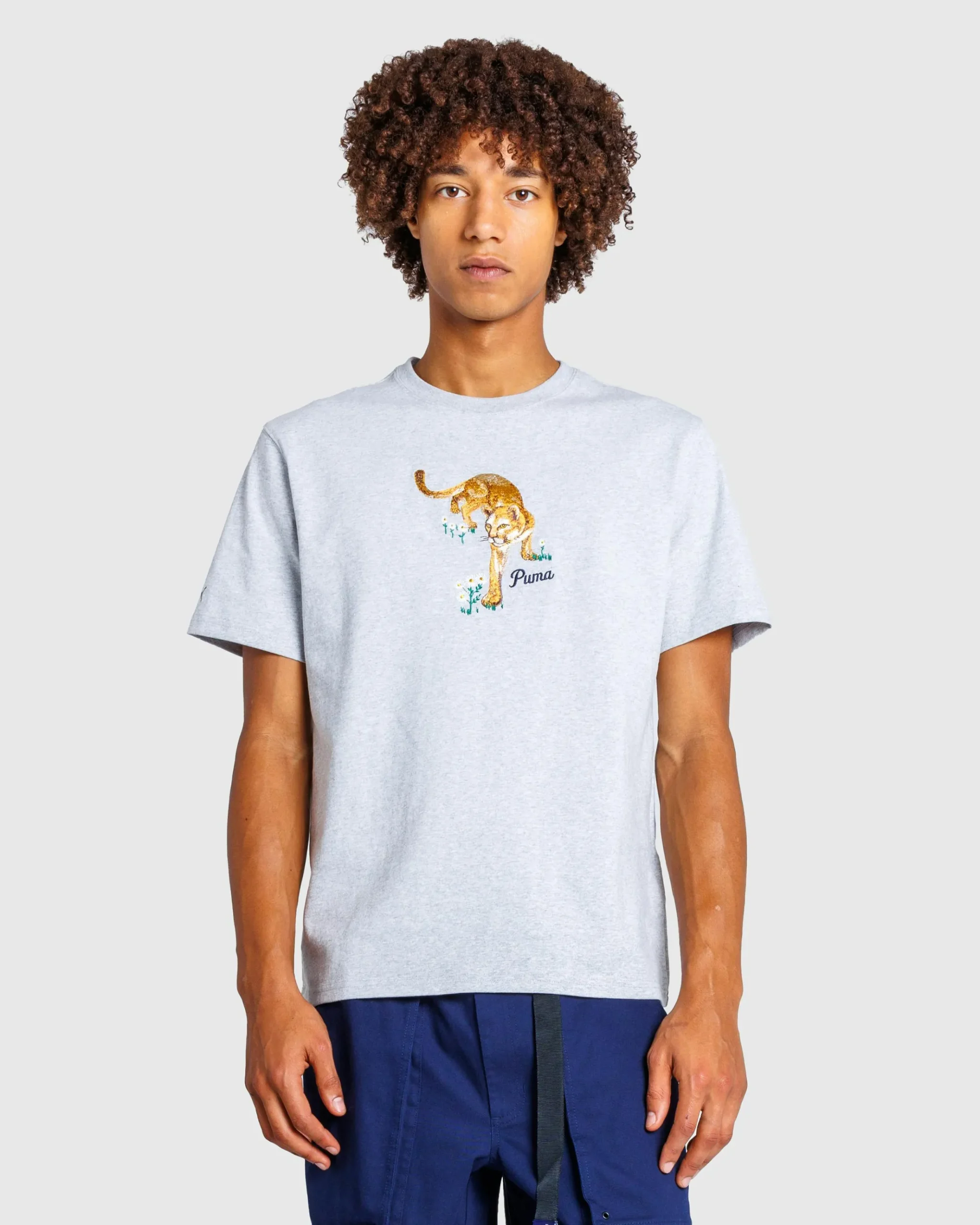Clearance Puma Graphic Tee Light Grey Heather lightgrayheather