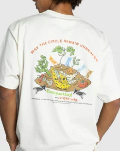 Cheap Story mfg. Grateful Tee SS Ecru Compost ecrucompost