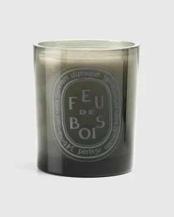 Cheap Diptyque Grey Candle Feu de Bois 300g clear