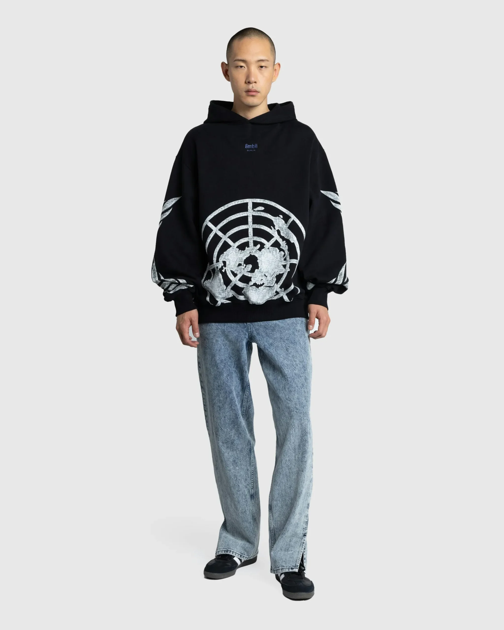 Best Sale GmbH H1 UN Organic Cotton Loopback Hoodie black