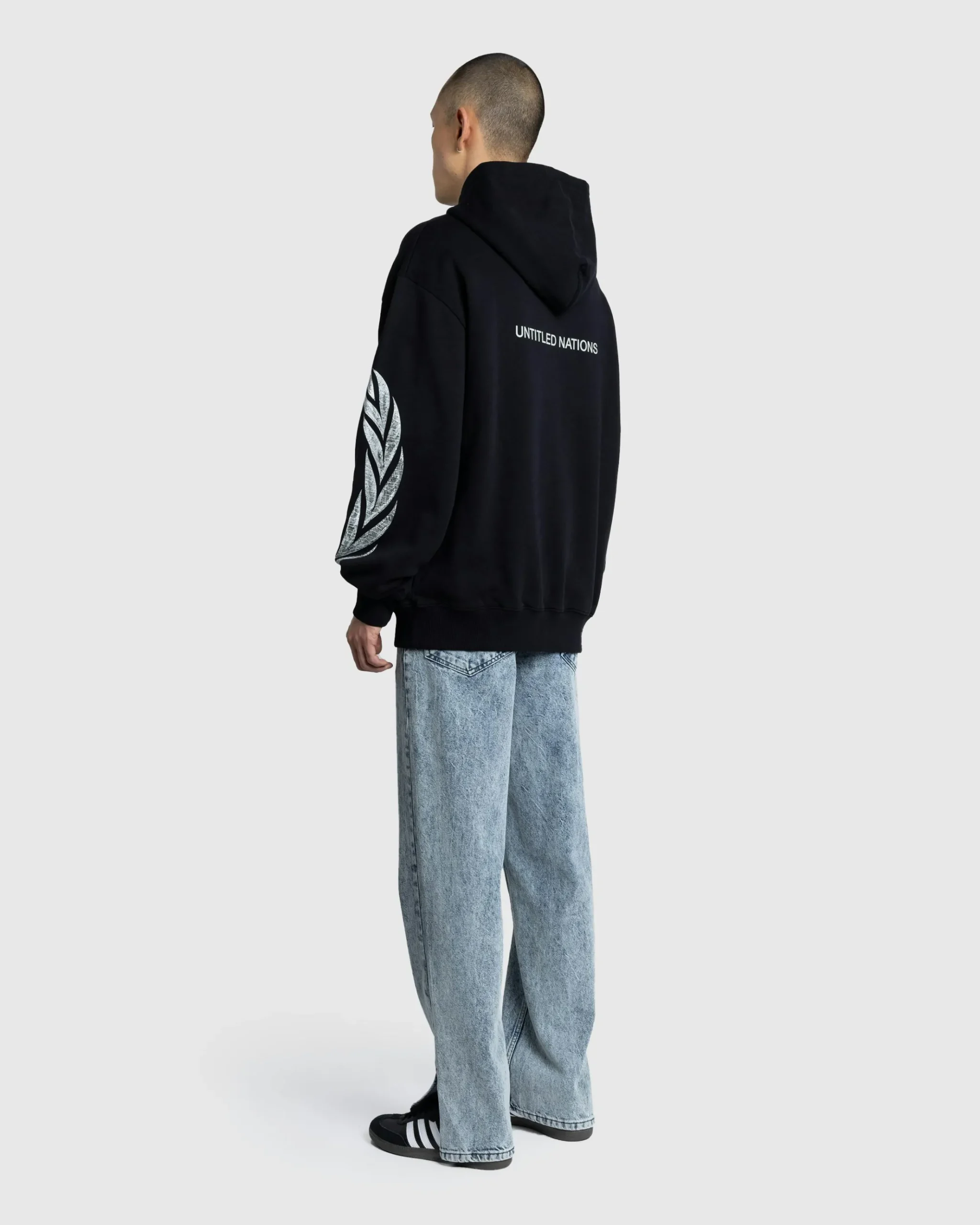 Best Sale GmbH H1 UN Organic Cotton Loopback Hoodie black