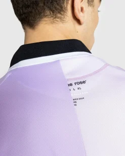 Cheap Martine Rose Half And Half Football Top lilac