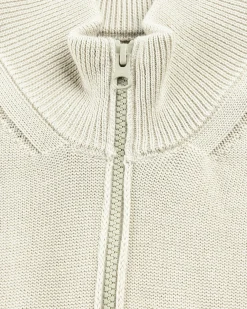 Store Stone Island Half-Zip Cardigan beige