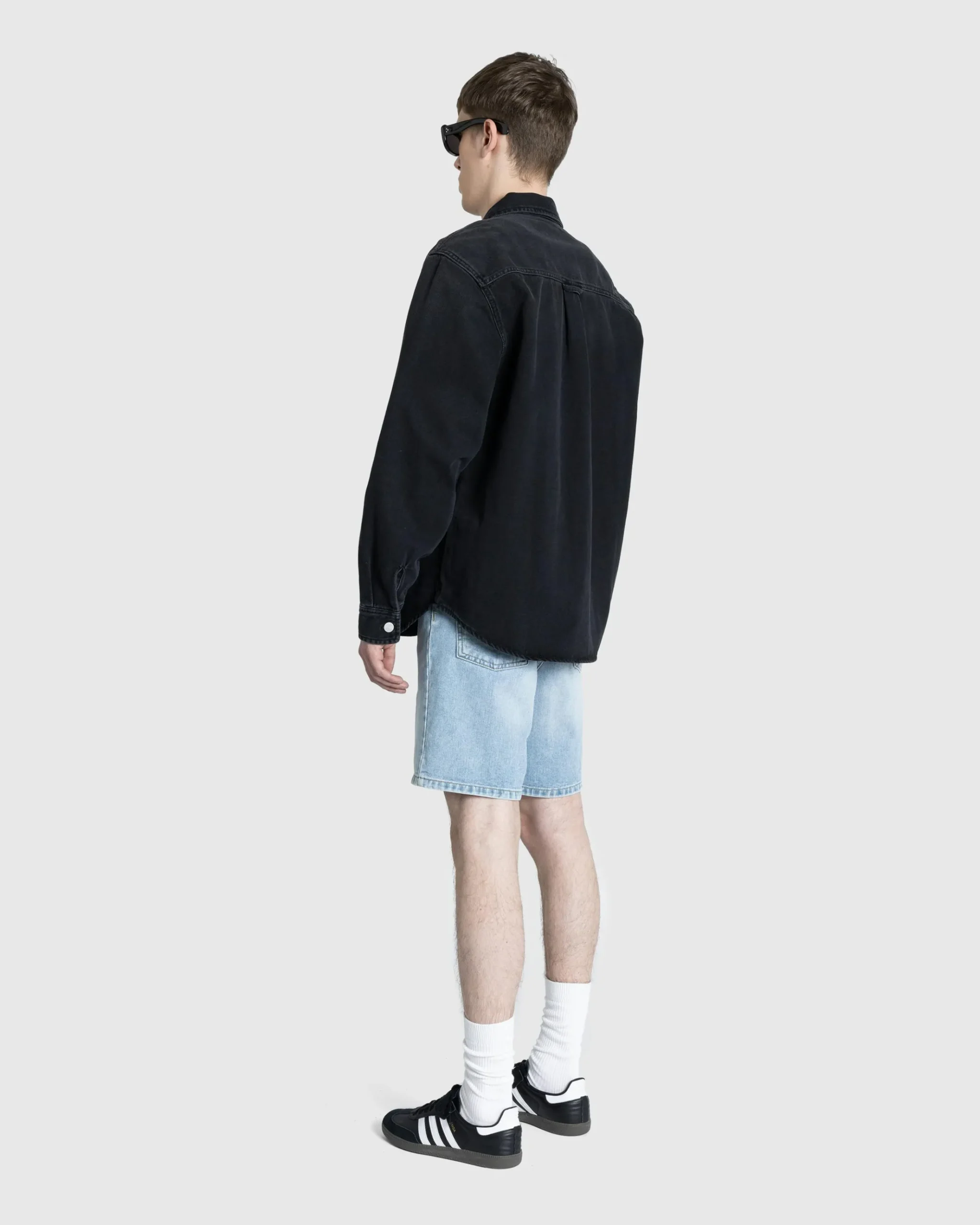 Discount Carhartt WIP Harvey Shirt Jacket Black/Dark Used Wash black/darkusedwash