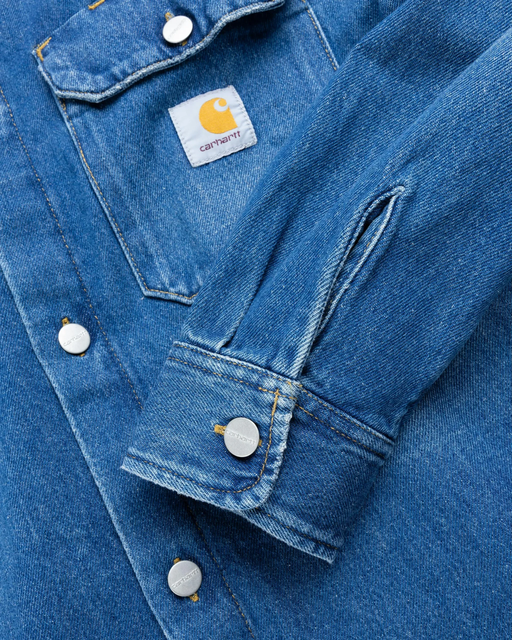 Online Carhartt WIP Harvey Shirt Jacket Blue/Dark Used Wash blue/darkusedwash
