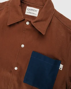 Flash Sale Carrer Heavy Twill Overshirt Antique Brown antiquebrown