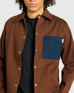 Flash Sale Carrer Heavy Twill Overshirt Antique Brown antiquebrown