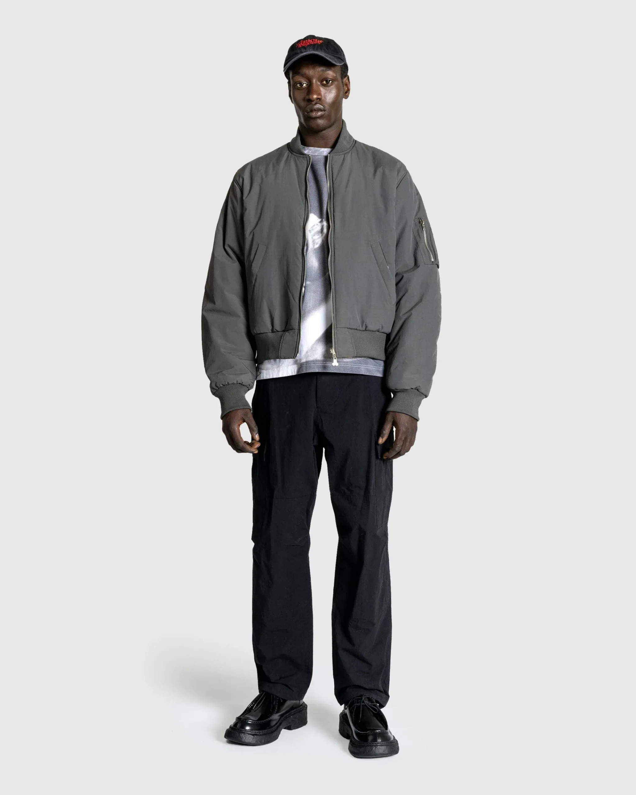Best Carne Bollente Hidden Pleasures Bomber Jacket Gray grey