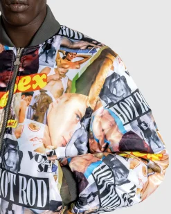 Best Carne Bollente Hidden Pleasures Bomber Jacket Gray grey