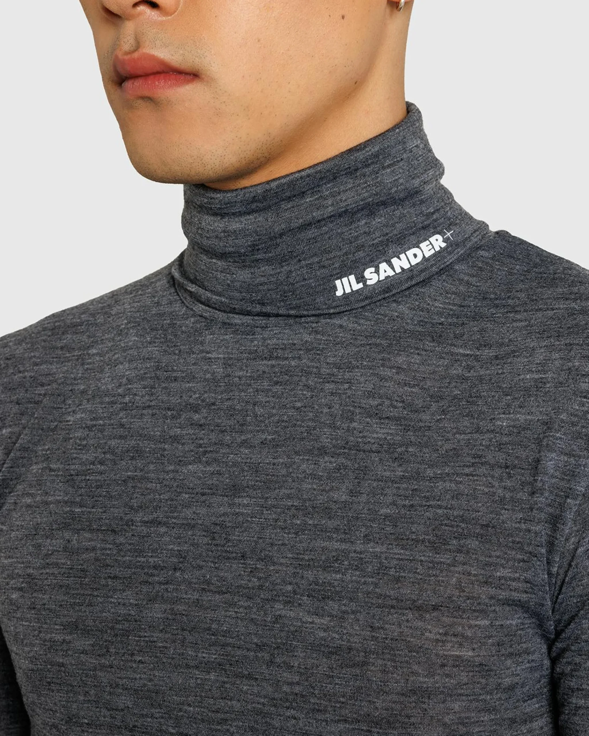 Cheap Jil Sander High-Neck Shirt Dark Grey darkgrey