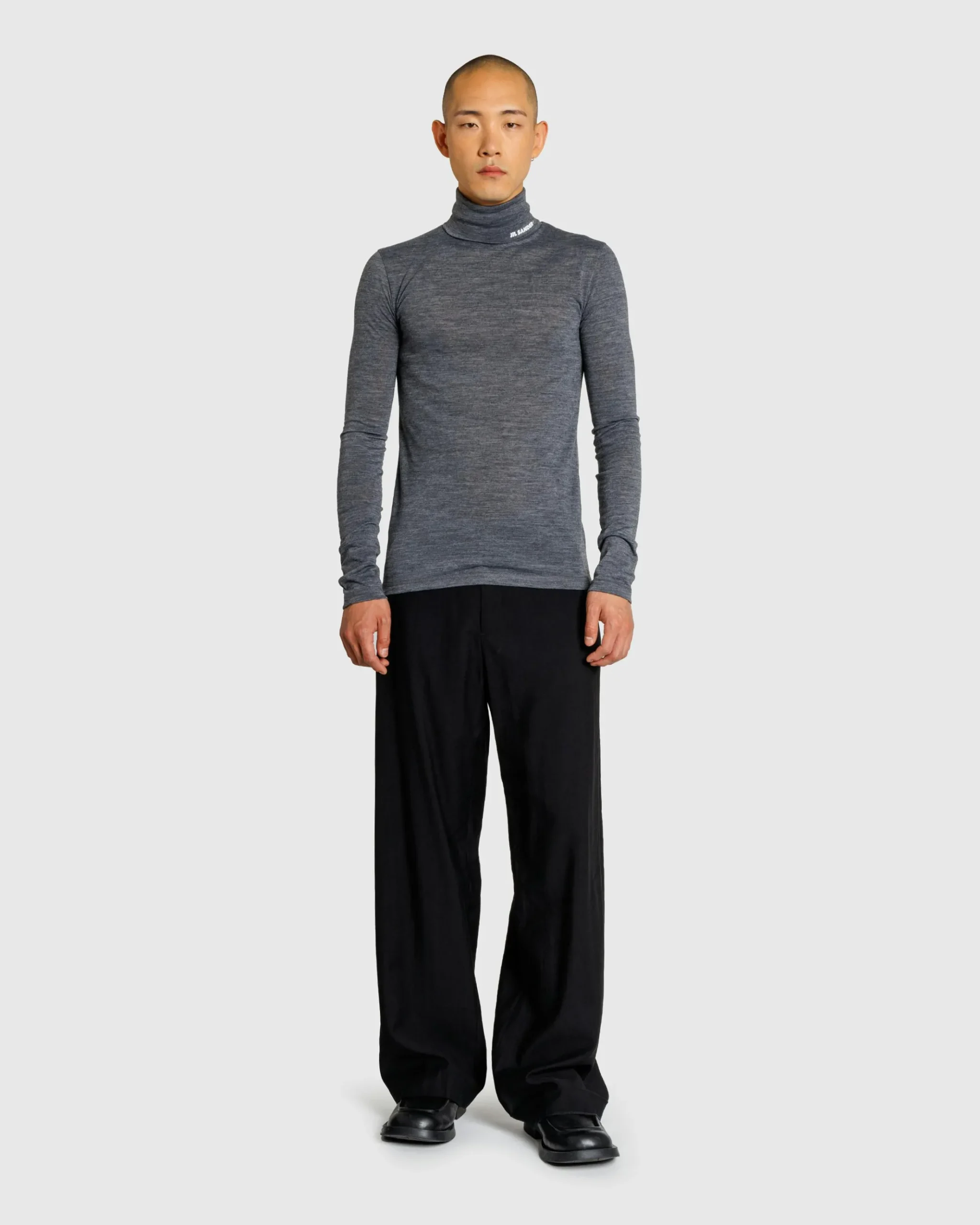 Cheap Jil Sander High-Neck Shirt Dark Grey darkgrey