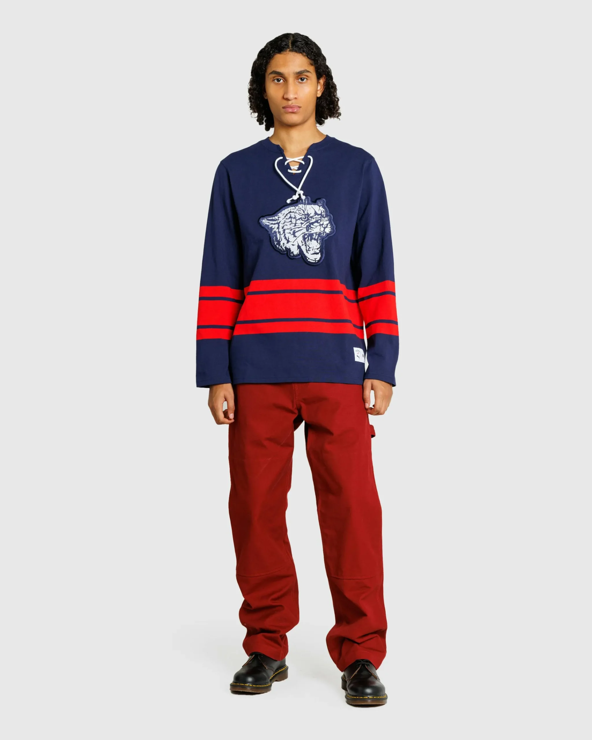 Fashion Puma Hockey Jersey Navy/Red pumanavy