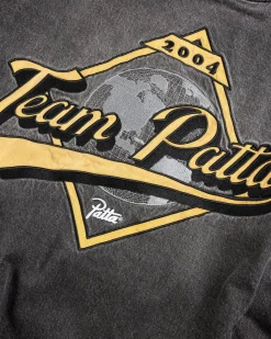 Fashion Patta Homerun Denim Varsity Jacket black