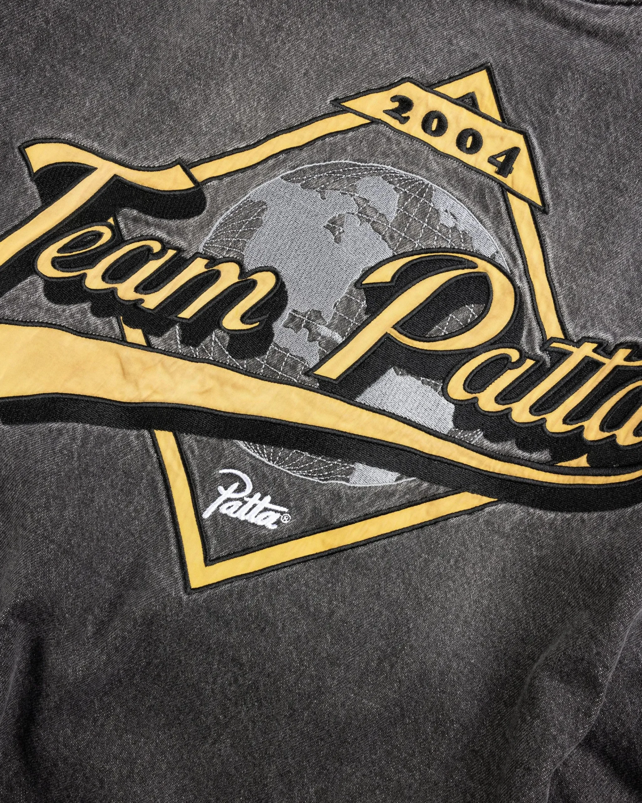 Fashion Patta Homerun Denim Varsity Jacket black