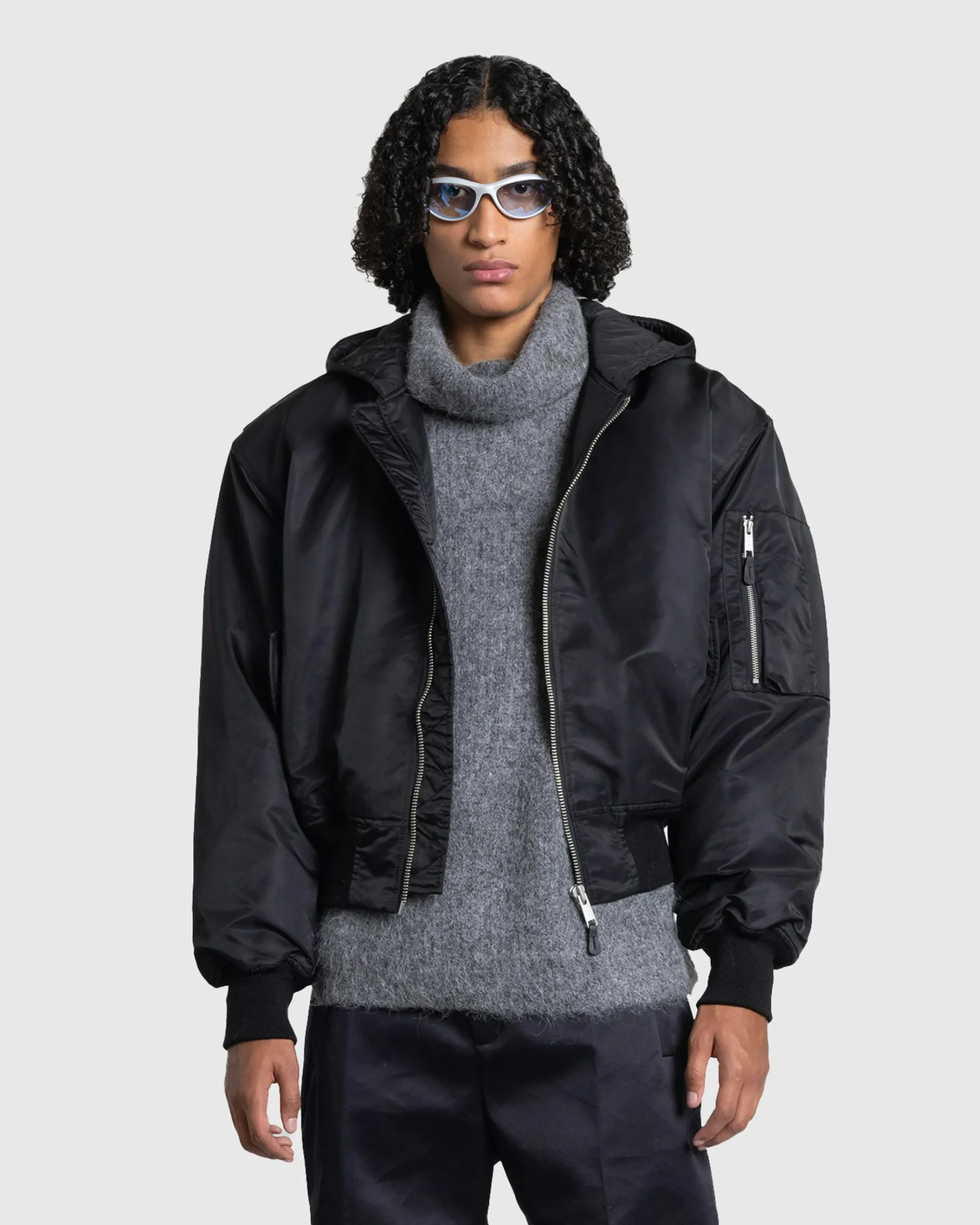 Hot Entire Studios Hooded Broad Bomber oil