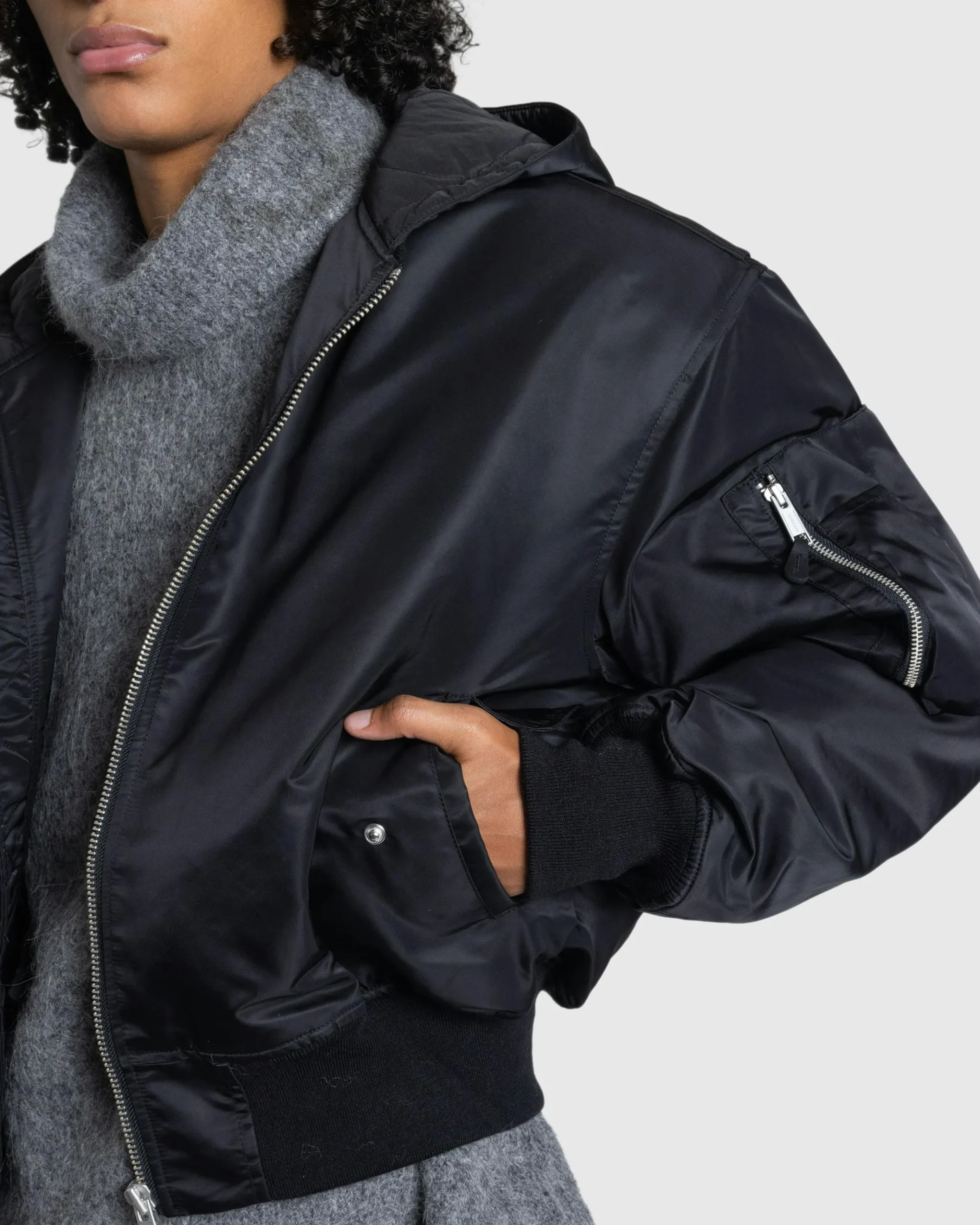 Hot Entire Studios Hooded Broad Bomber oil