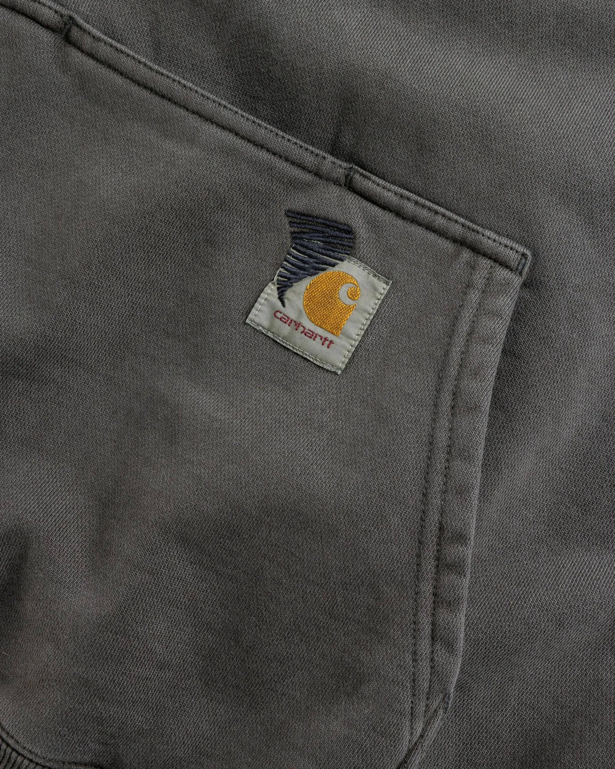 Shop Carhartt WIP Hooded Pigment Dyed Sweat soot