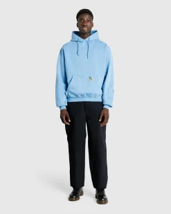 Clearance Carhartt WIP Hooded Pigment Dyed Sweat piscine